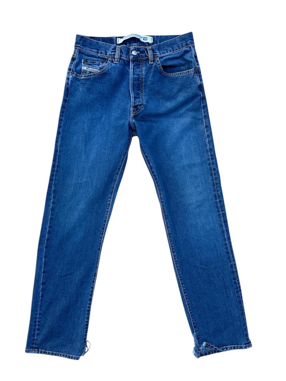 Y2K Diesel RR55 Denim Distressed Mens Jeans Size 33x31 Made in Italy Vintage